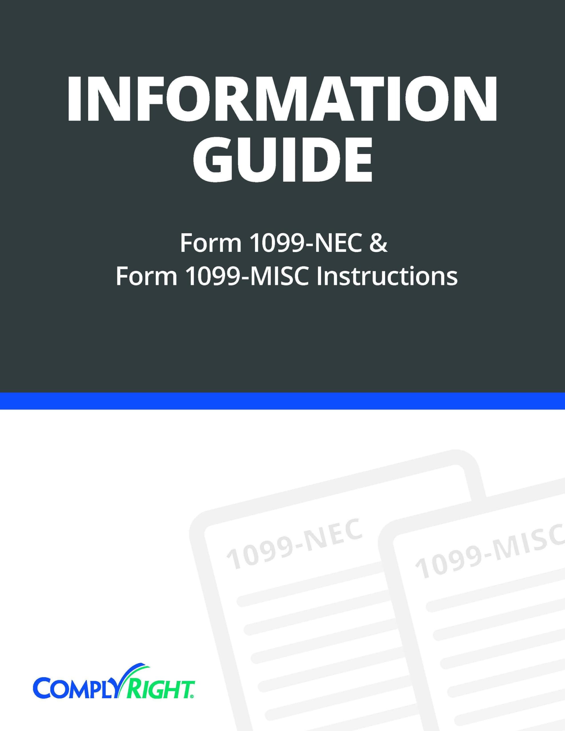 1099 NEC Guide